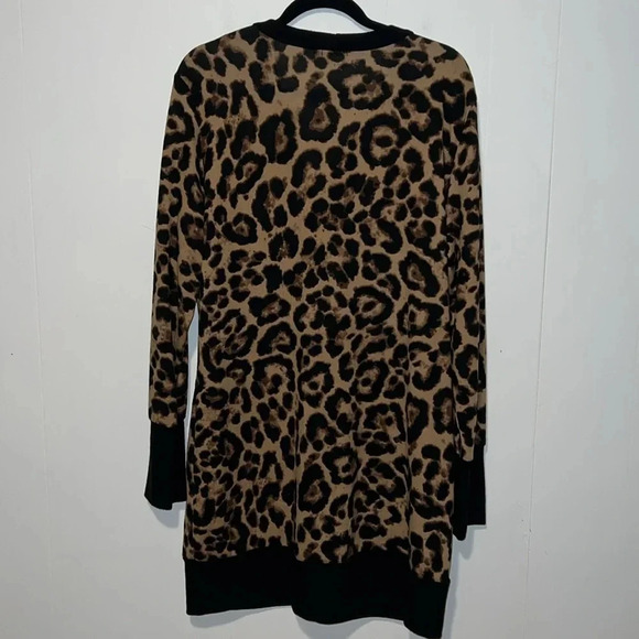 Halife Animal Print Women’s Long Sleeve Snap Cardigan 1048 - Picture 2 of 5